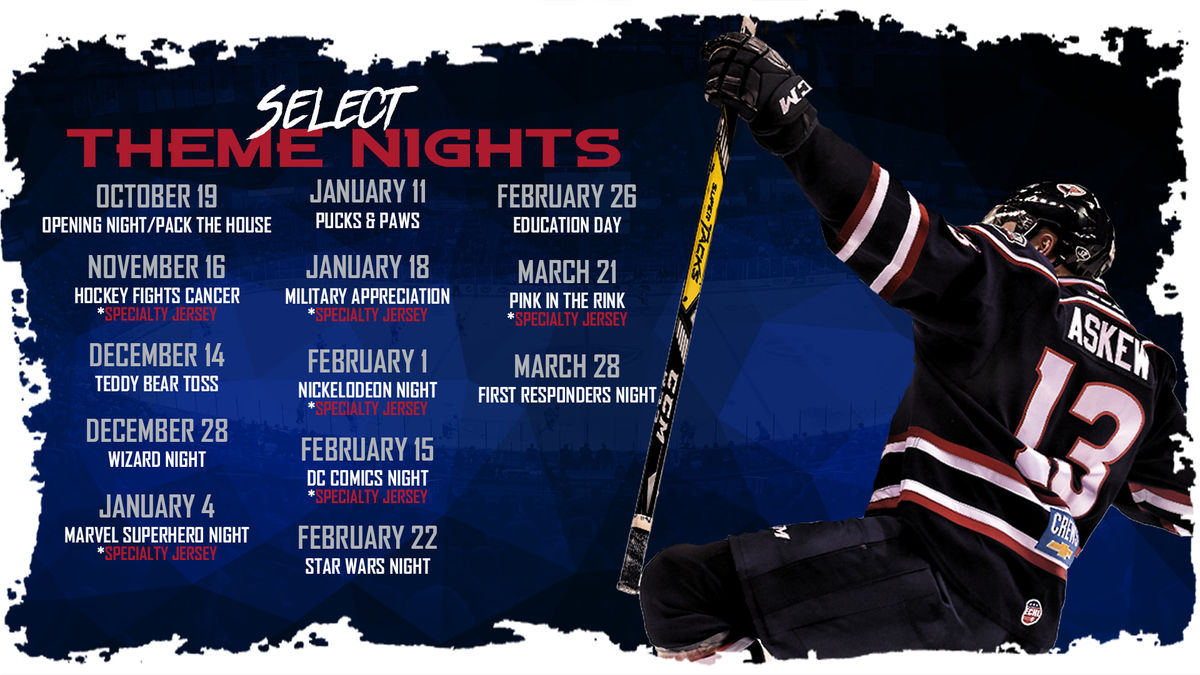 Stingrays Announce Select Theme Nights For 2019-20