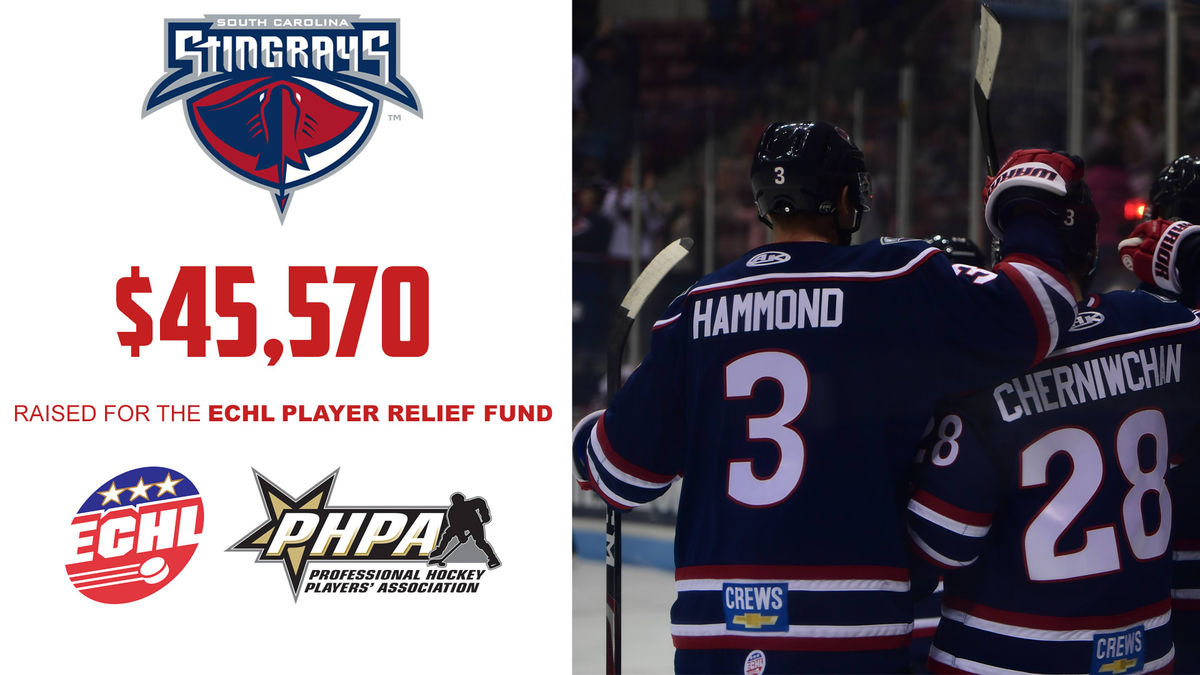 RAYS DONATE $45,570 TO ECHL PLAYER RELIEF FUND