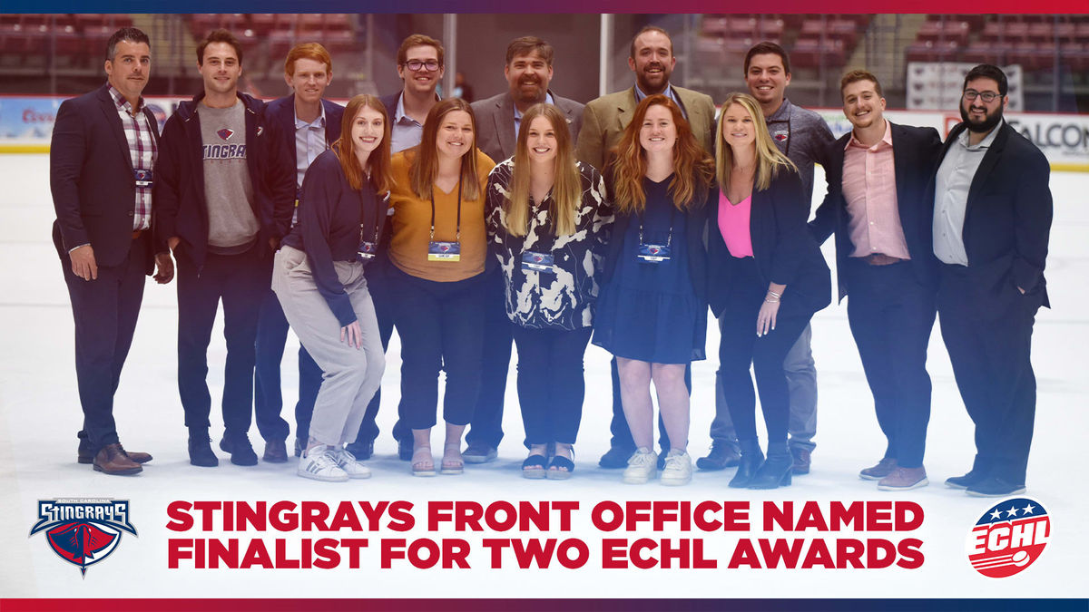 Stingrays Front Office Named Finalists for Pair of ECHL Awards
