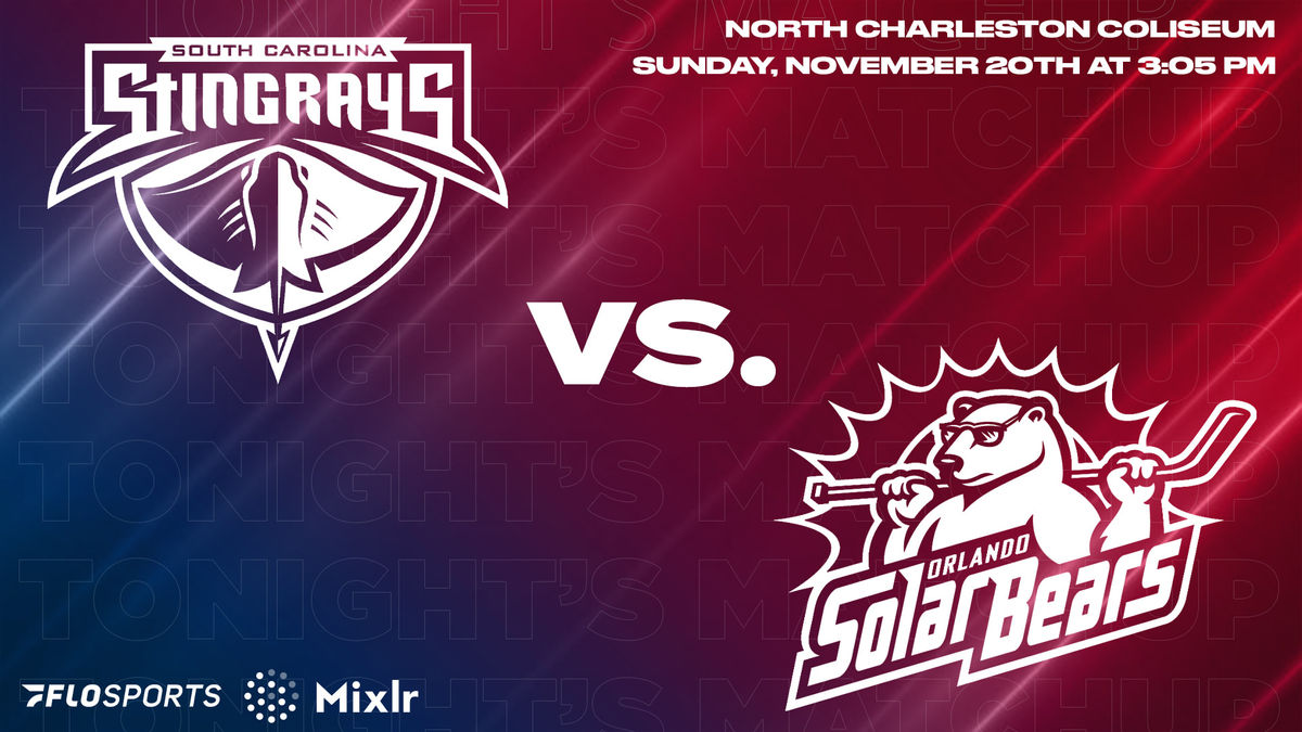 Game Preview: Stingrays vs. Solar Bears, November 20 at 3:05 PM