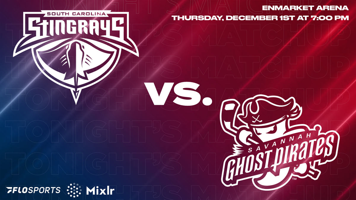 Game Preview: Stingrays at Ghost Pirates, December 1 at 7:00 PM