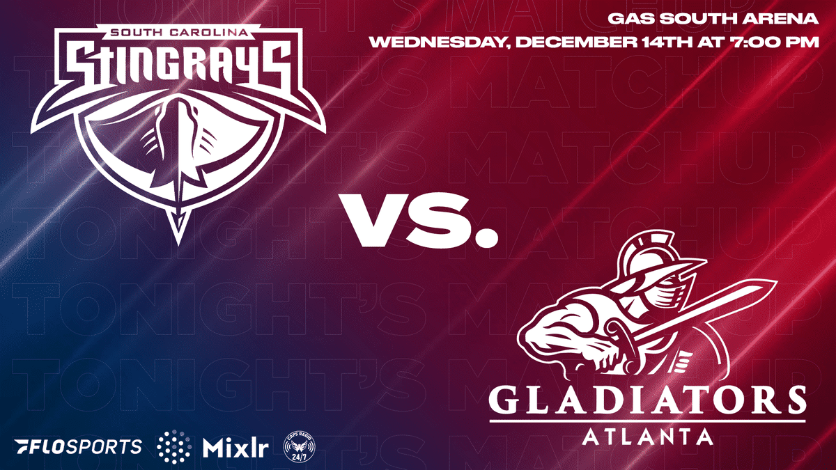 Game Preview: Stingrays at Gladiators, December 14 at 7:00 PM