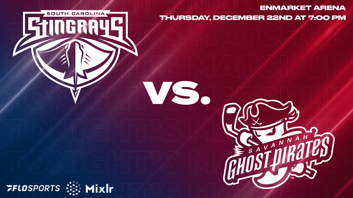 Game Preview: Stingrays at Ghost Pirates, December 22 at 7:00 PM