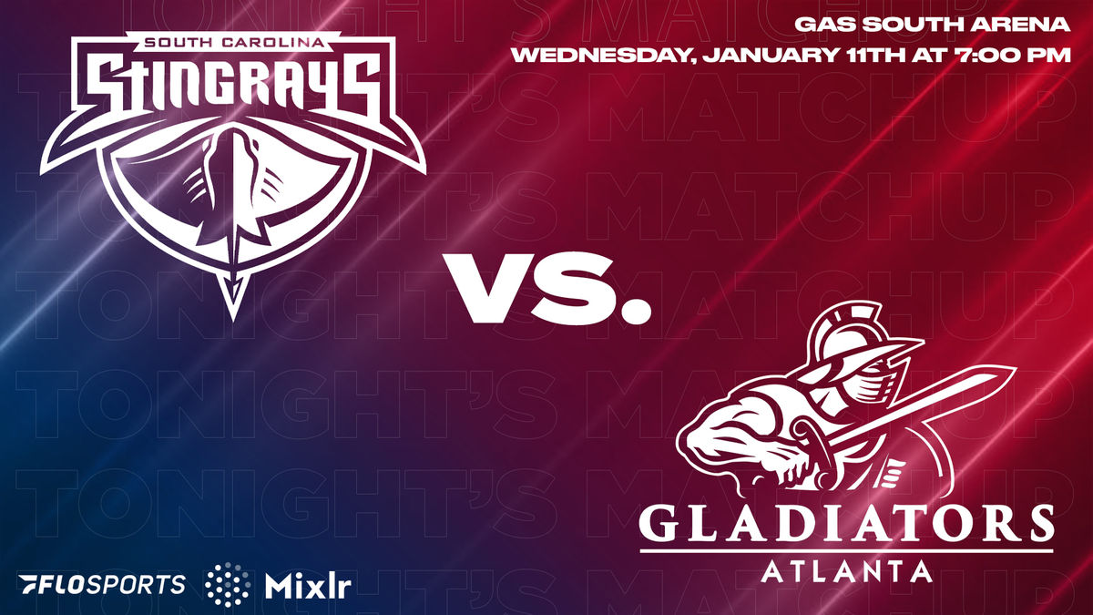 Game Preview: Stingrays at Gladiators, January 11 at 7:00 PM
