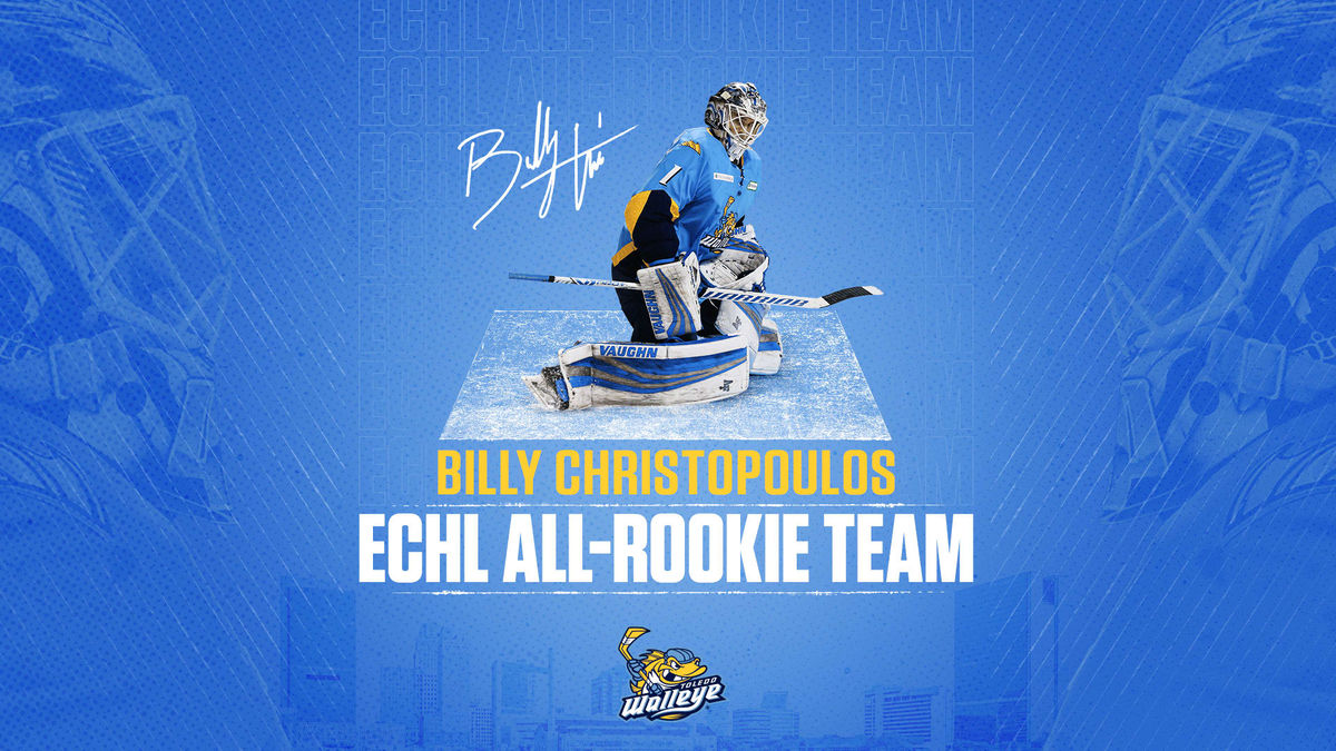 Billy Christopoulos named to ECHL All-Rookie Team