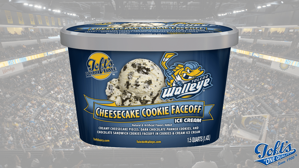 Toft Dairy unveils new Walleye-branded ice cream flavor