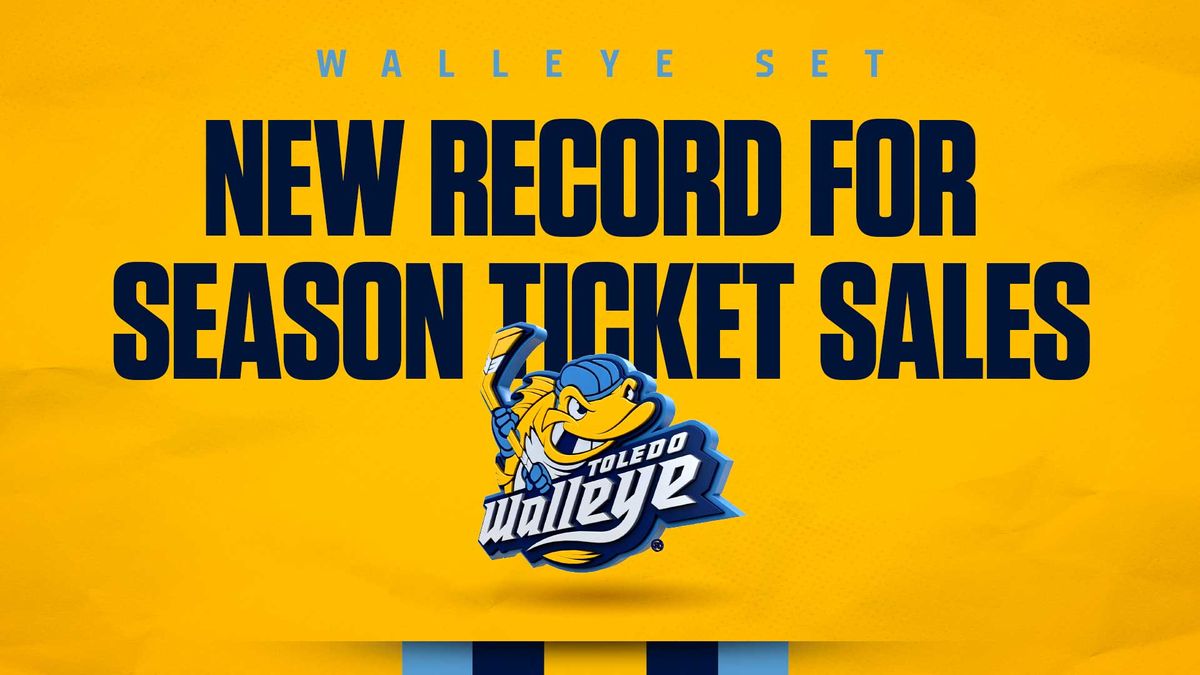 Walleye set record for season ticket sales