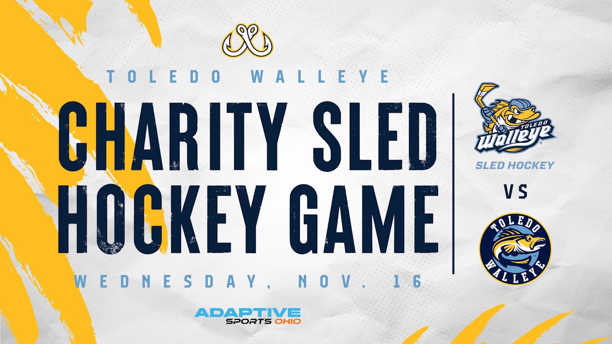 Watch the Walleye play sled hockey Wednesday, November 16 Toledo Walleye