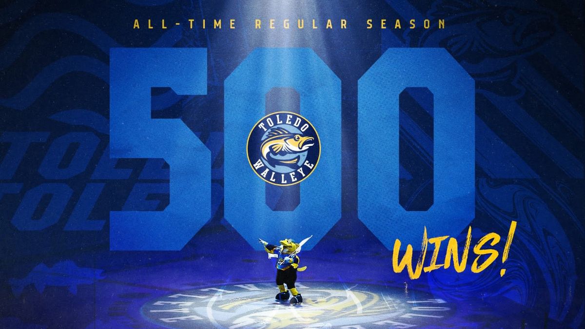 Walleye reach 500 all-time regular season wins with home shutout