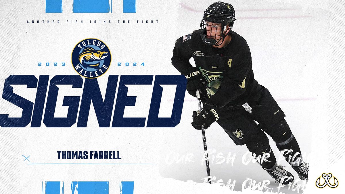 Defenseman Thomas Farrell inks deal with the Walleye