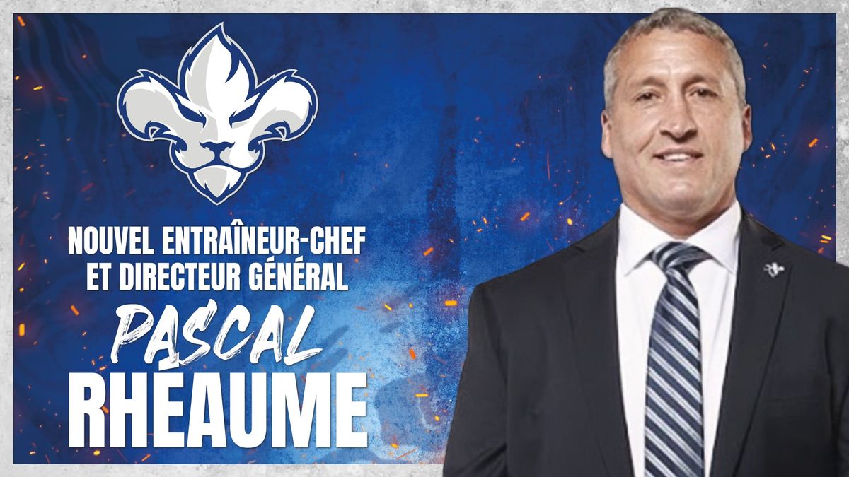 Pascal Rhéaume appointed as new Head Coach &amp; General Manager of the Lions de Trois-Rivières