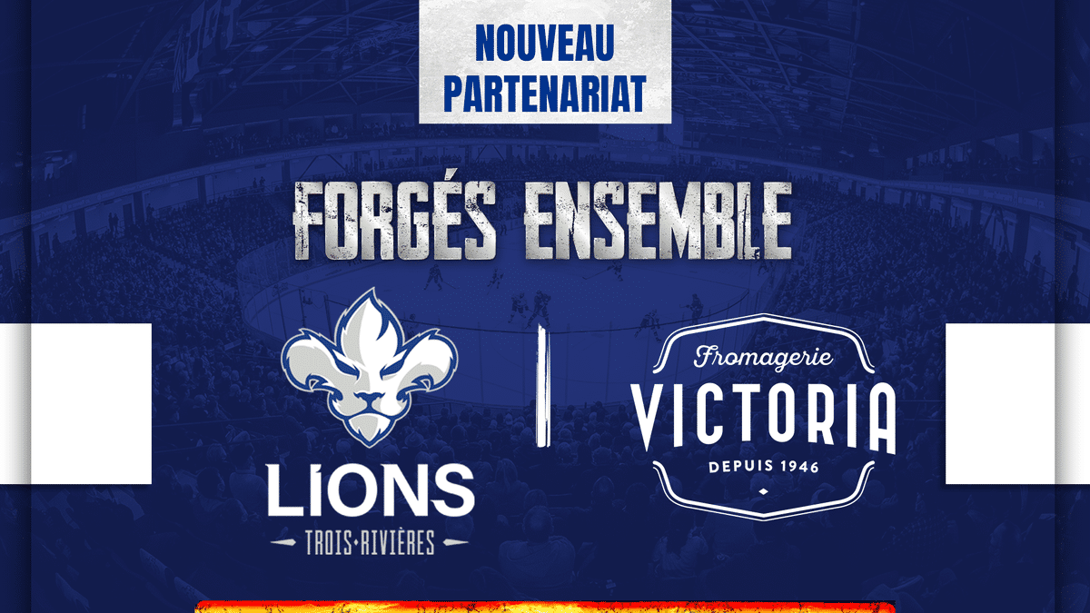 Fromagerie Victoria is the Lions de Trois-Rivières’ newest partner $1 for each poutine sold will be donated to Hockey Mauricie