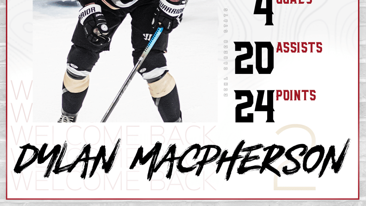 Nailers Re-Sign Dylan MacPherson