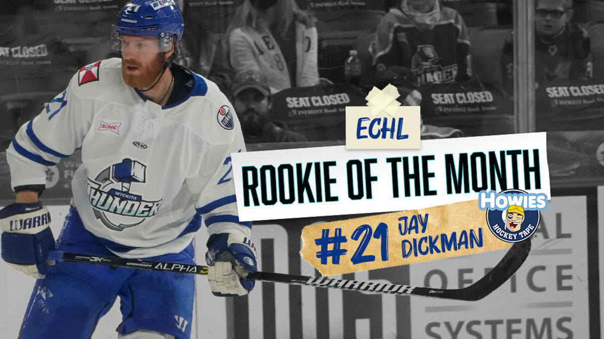 Dickman Named Howies Hockey Tape ECHL Rookie of the Month