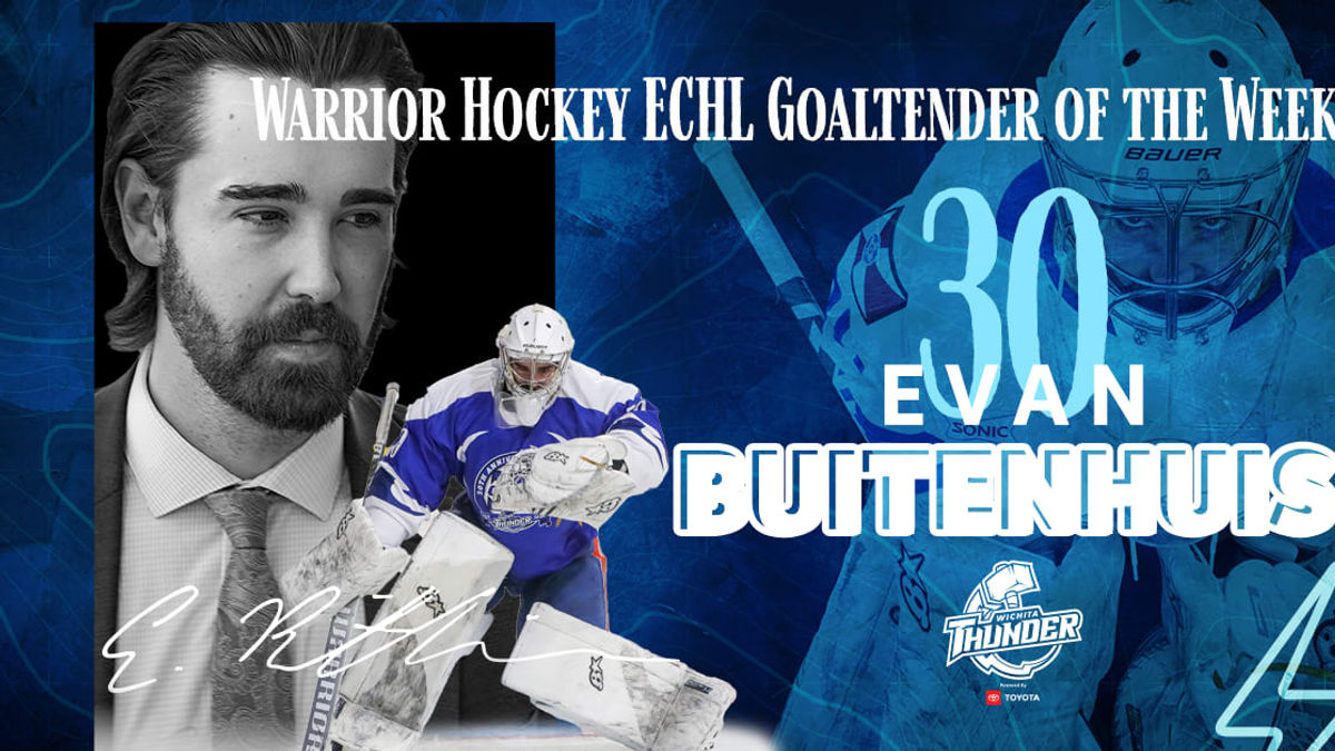 Buitenhuis Named Warrior Hockey ECHL Goaltender of the Week