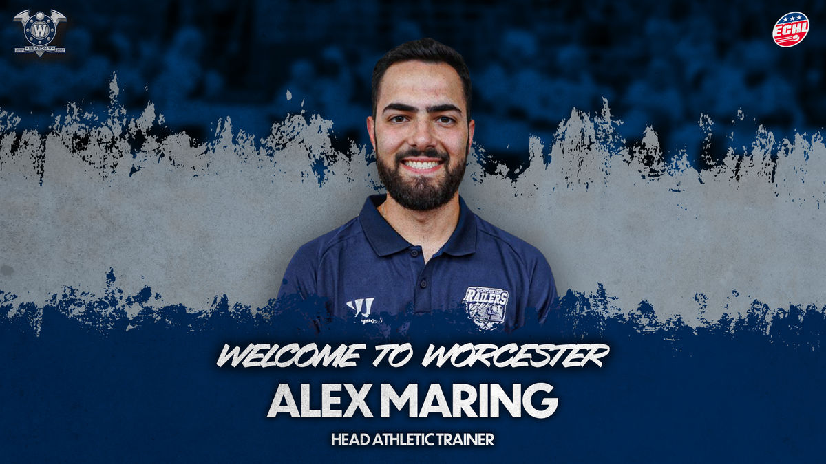 WORCESTER RAILERS HC NAME ALEX MARING AS NEW HEAD ATHLETIC TRAINER