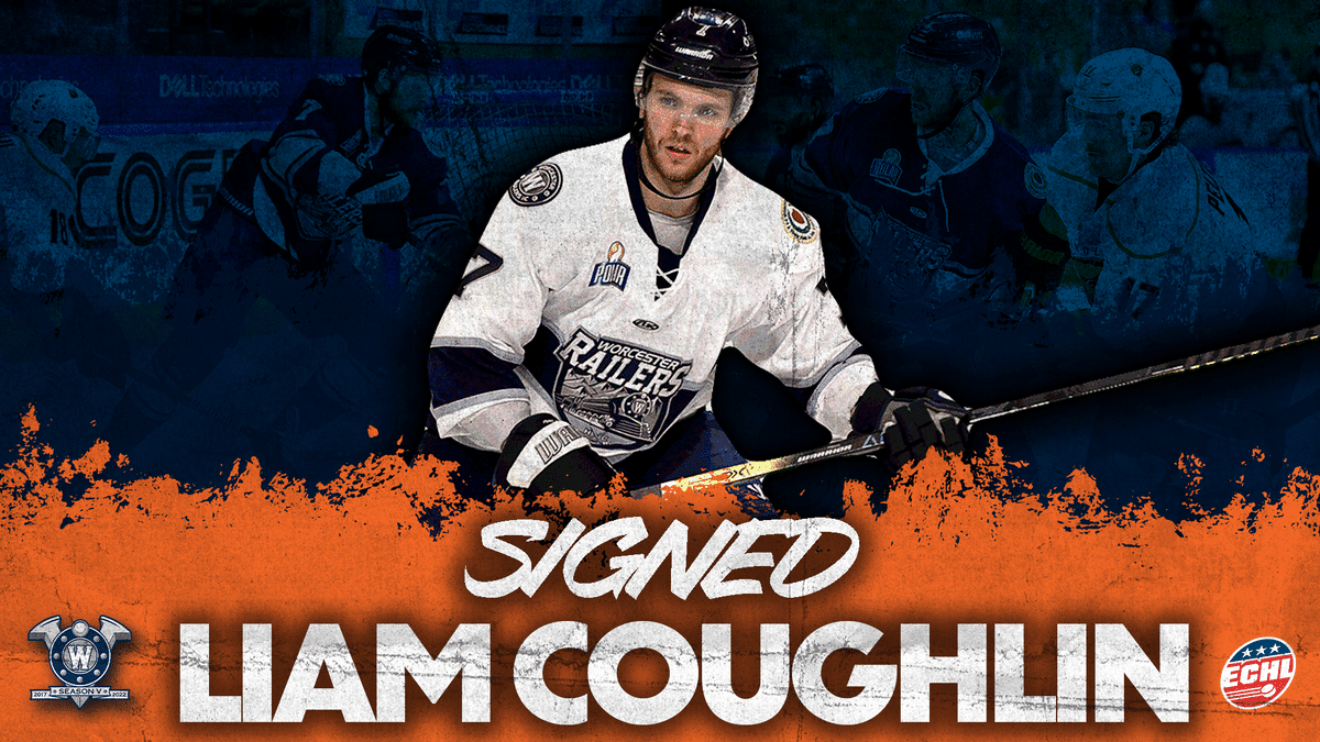 WORCESTER RAILERS HC RE-SIGN FORWARD LIAM COUGHLIN FOR 2022-23 SEASON