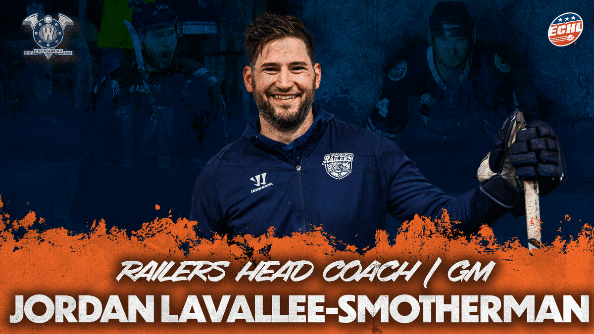 WORCESTER RAILERS HC NAME JORDAN LAVALLEE-SMOTHERMAN AS HEAD COACH AND GENERAL MANAGER
