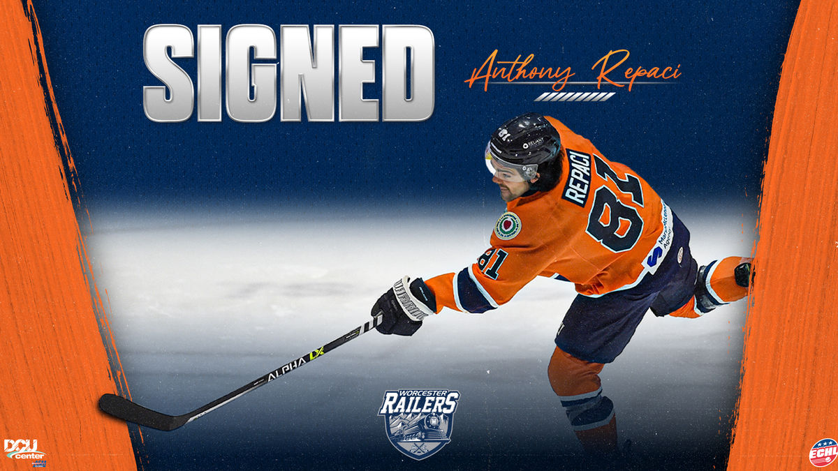 WORCESTER RAILERS HC SIGN FORWARD ANTHONY REPACI FOR 2023-24 SEASON