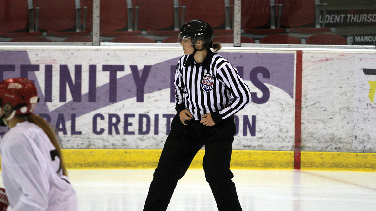 Laura Schmidlein to make ECHL History as First Female On-Ice Official at Railers Game December 11th