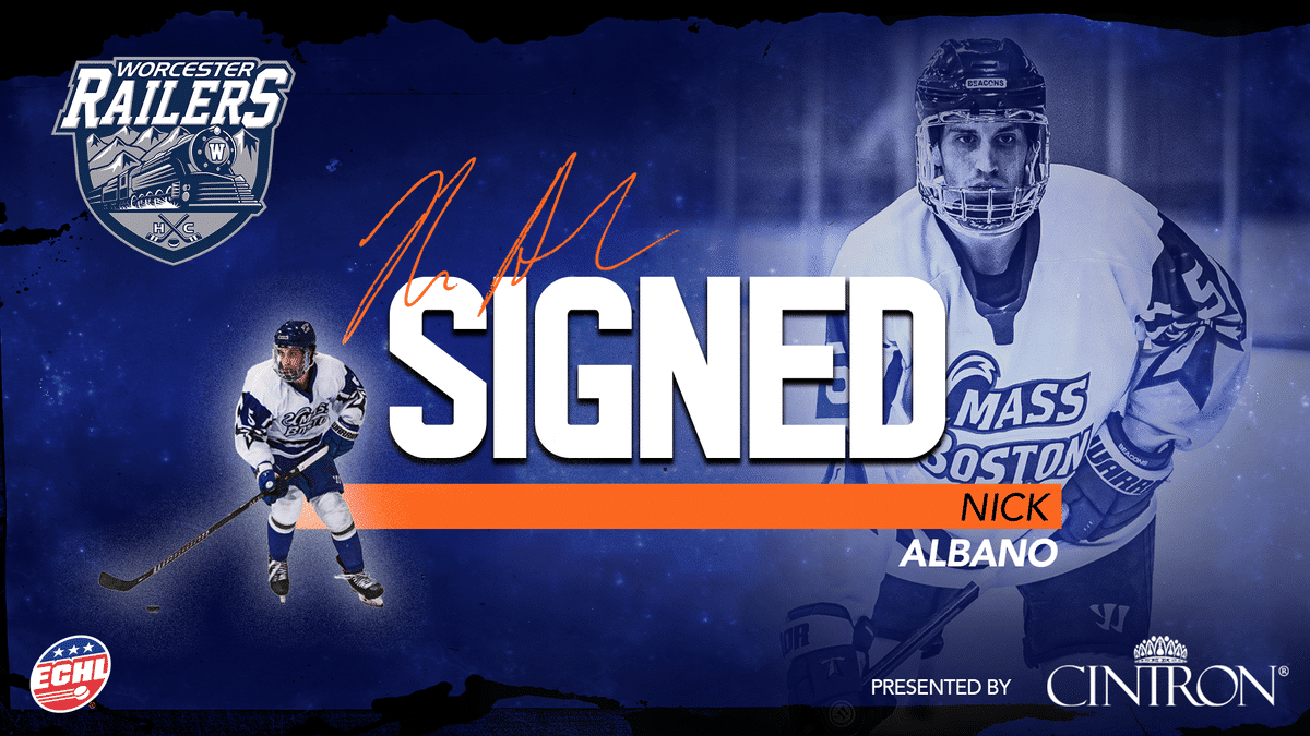 Worcester Railers HC sign rookie defenseman Nick Albano for 2021-22 season
