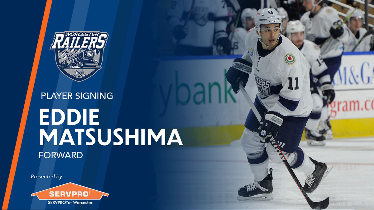 Worcester Railers HC sign forward Eddie Matsushima for the 2020-21 season