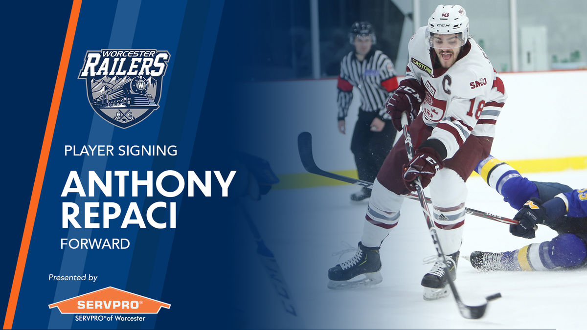 Worcester Railers HC sign rookie forward Anthony Repaci for the 2020-21 season