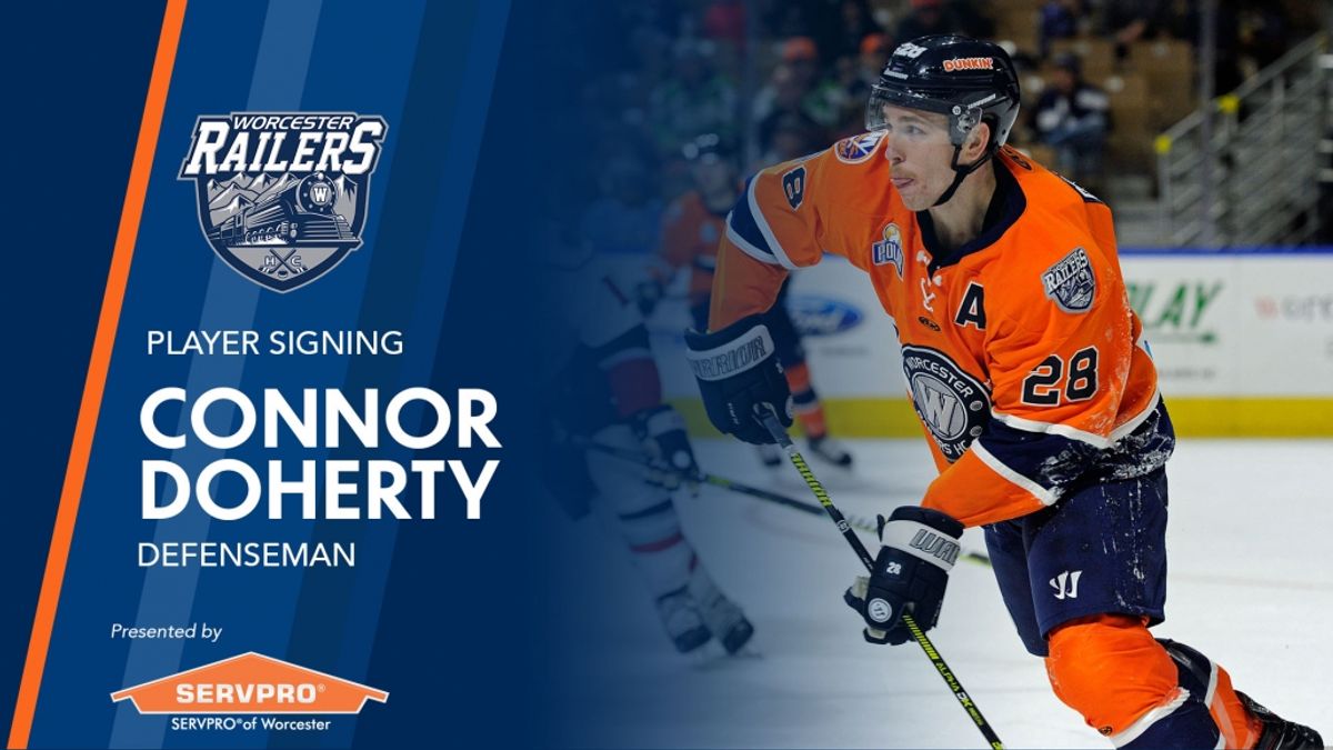 Worcester Railers HC re-sign Holden, MA native Connor Doherty for 2020-21 season