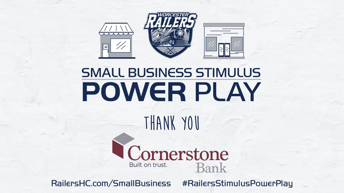 CORNERSTONE BANK PROVIDES BOOST TO RAILERS HC SMALL BUSINESS STIMULUS POWER PLAY