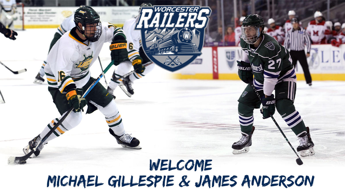 Worcester Railers HC Sign James Anderson and Michael Gillespie to ECHL Contracts