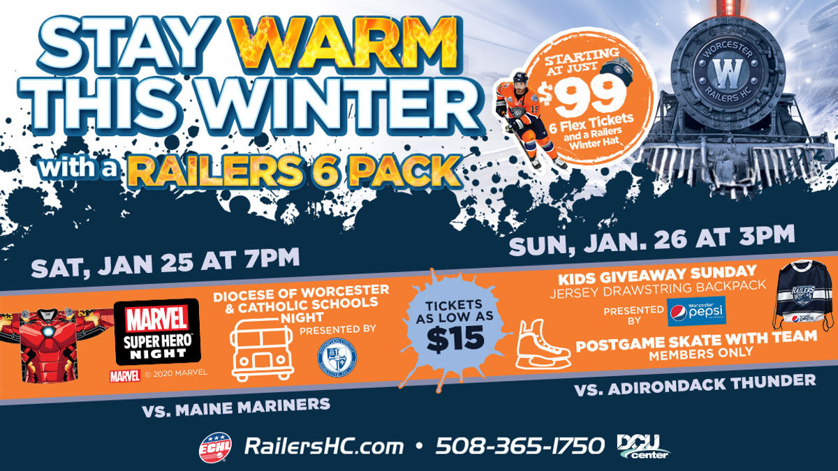 The Worcester Railers host a promotion-packed weekend at the DCU Center!