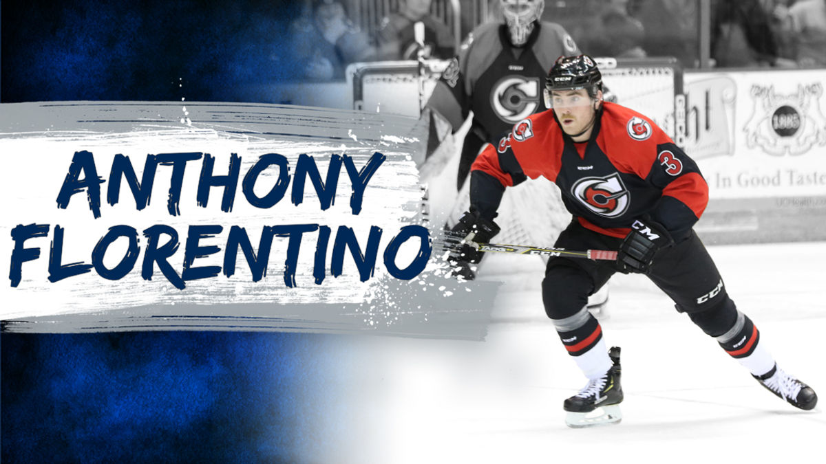Worcester Railers HC sign defenseman Anthony Florentino for 2019-20 season