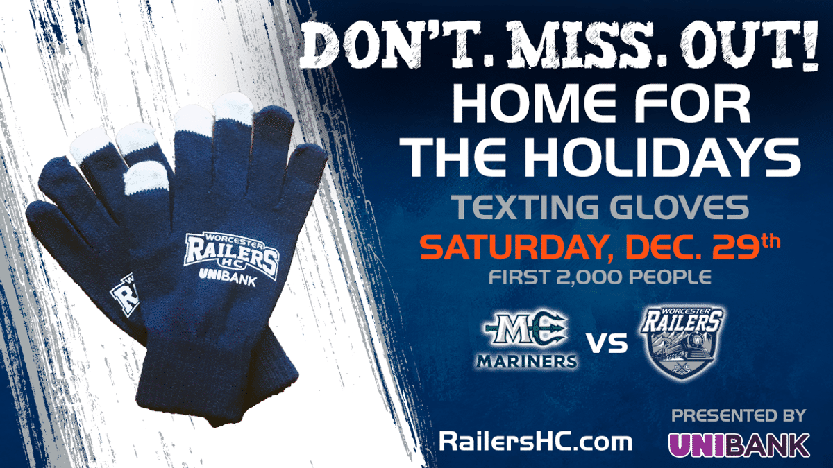 Worcester Railers Home for the Holidays!