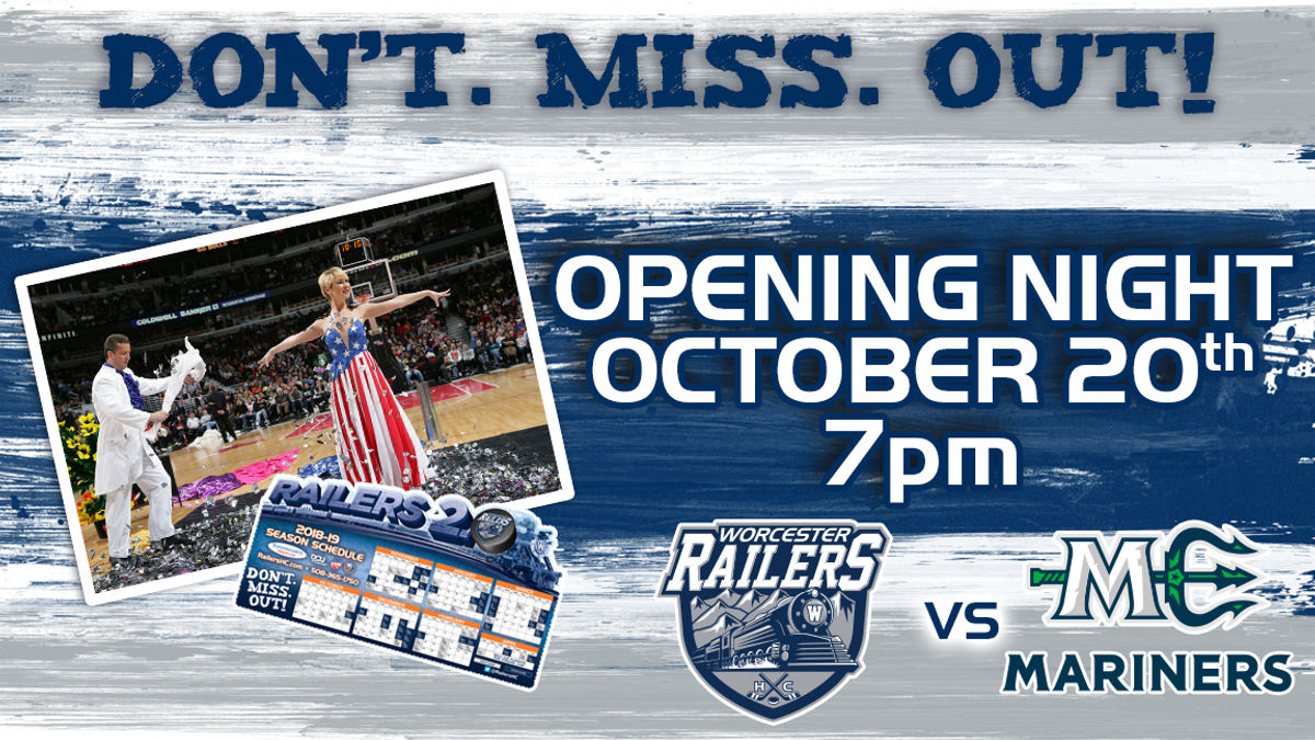 Railers 2.0 Opening Night at the DCU Center set for October 20