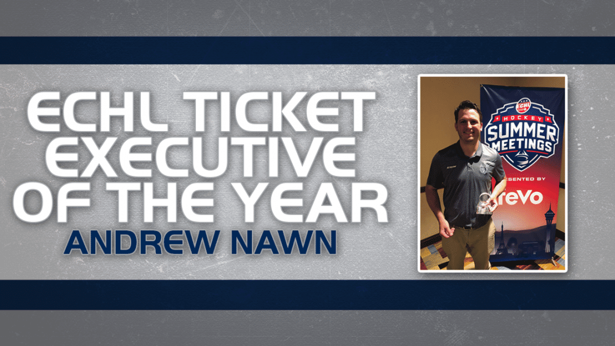 Worcester Railers’ Andrew Nawn awarded Ticket Executive of the Year Award from ECHL