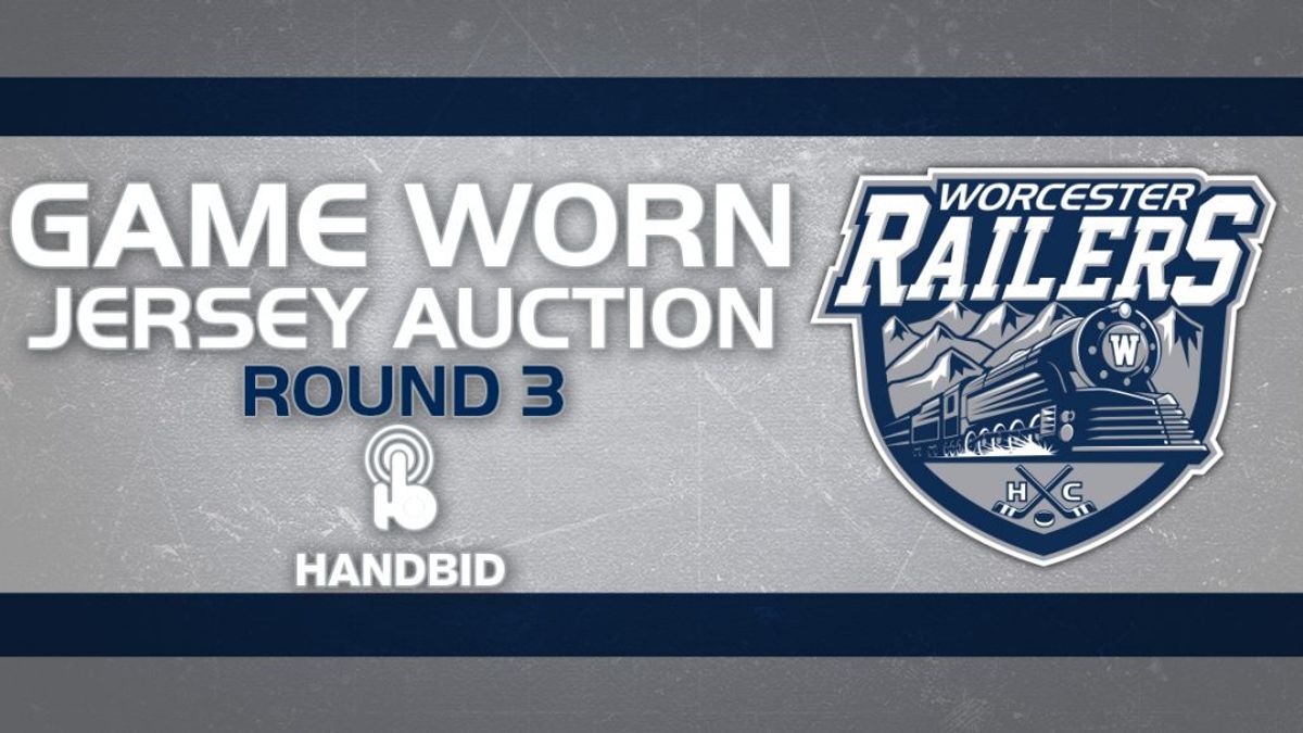 Worcester Railers HC Game Worn Jersey Auction Round 3!