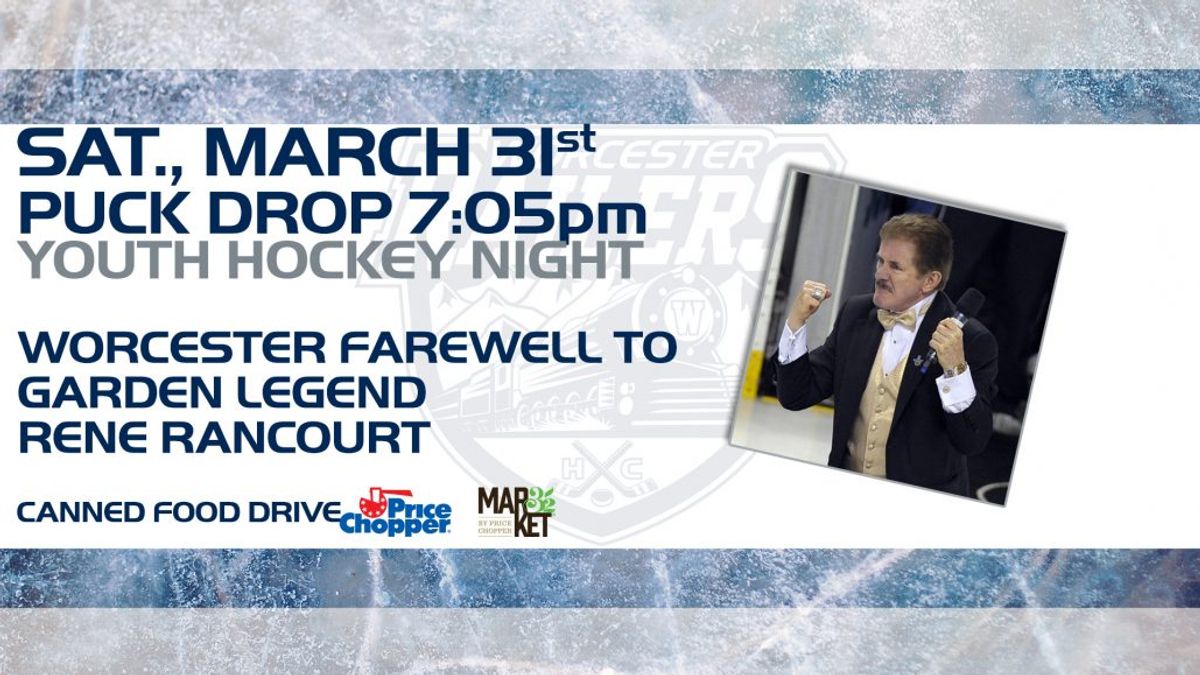 Railers host a BIG GAME Saturday with Rene Rancourt and Canned Food Drive!