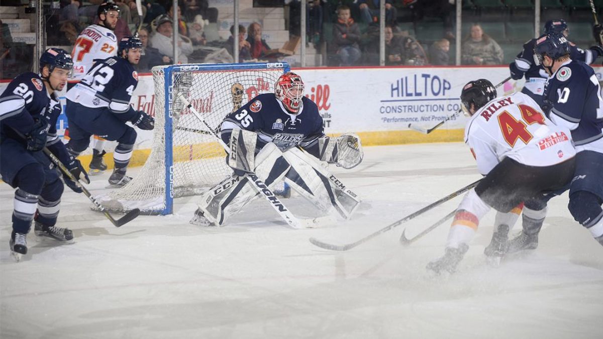 Railers kick off six game road trip with 4-3 shootout thriller in Glens Falls