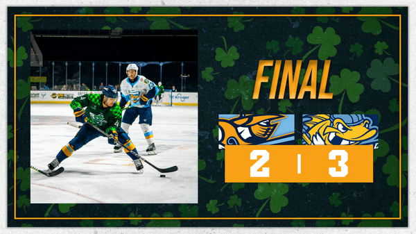 RECAP: Seth Benson nets first as a pro, but three goals for the Walleye in under seven minutes doom Glads on St. Patrick&#039;s Day