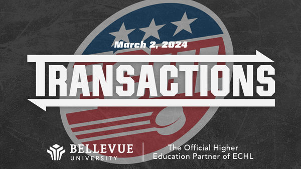 ECHL Transactions - March 2