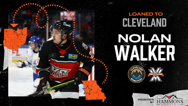 NOLAN WALKER LOANED TO THE AHL’S CLEVELAND MONSTERS