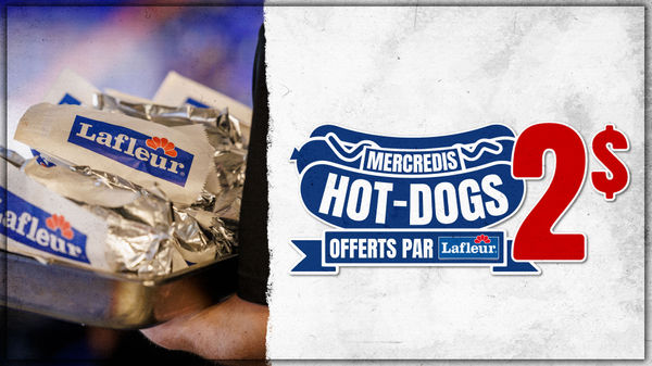 Wednesday hot-dogs presented by Lafleur